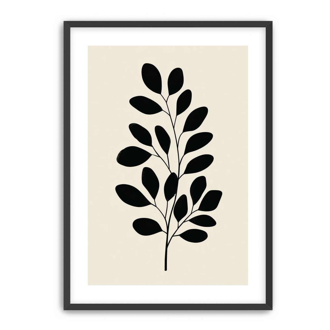 Plant Cutout on Cream