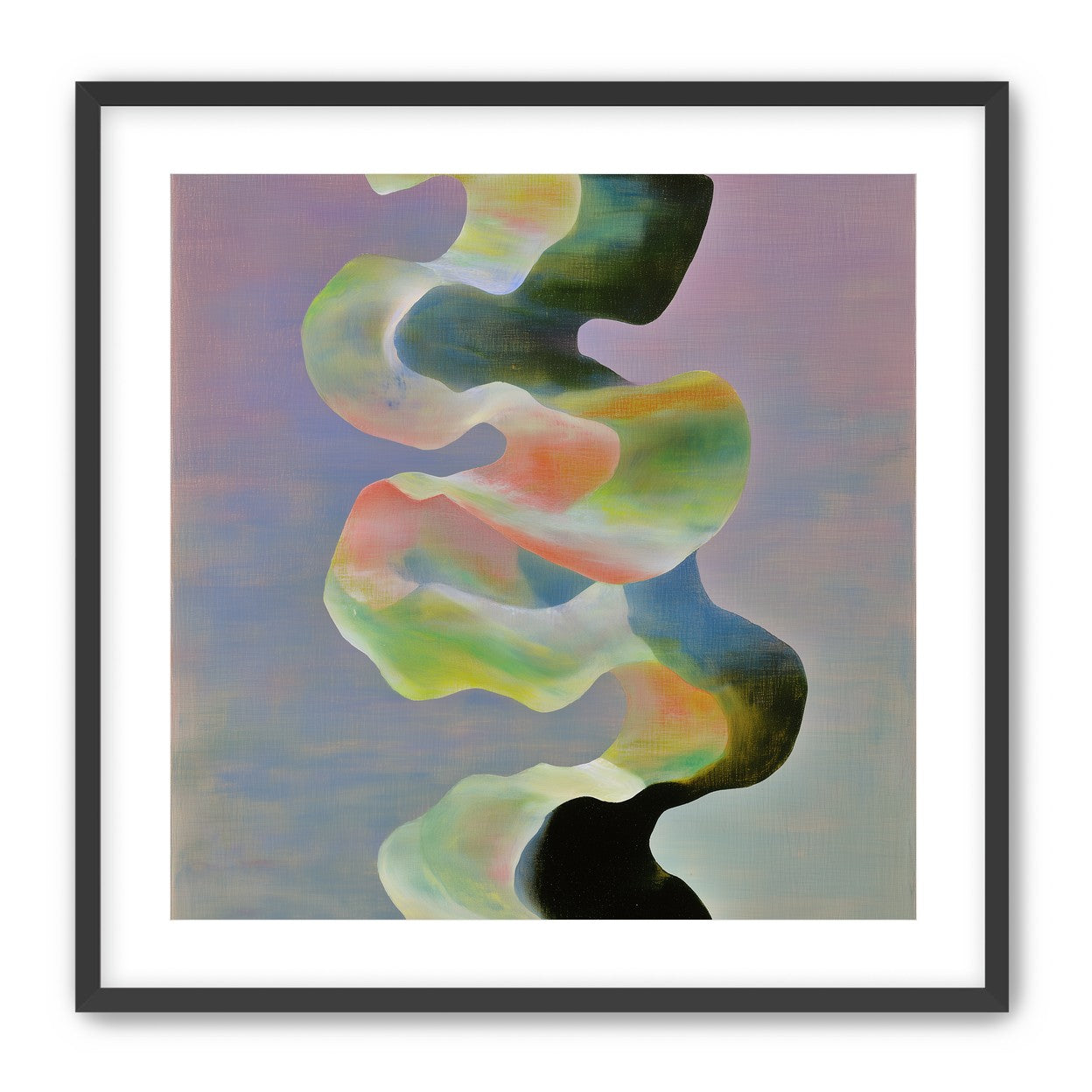 Twisting painted ribbon bands