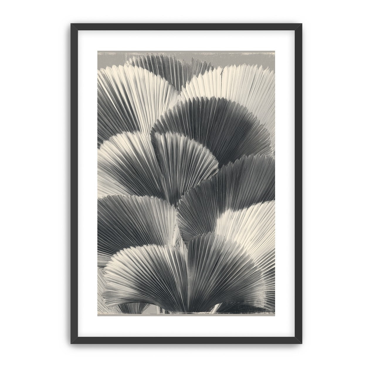 Ginkgo leaves in shadow