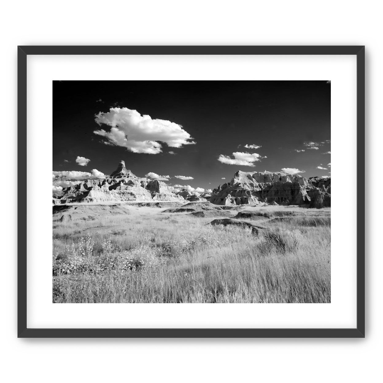 Badlands in Monochrome