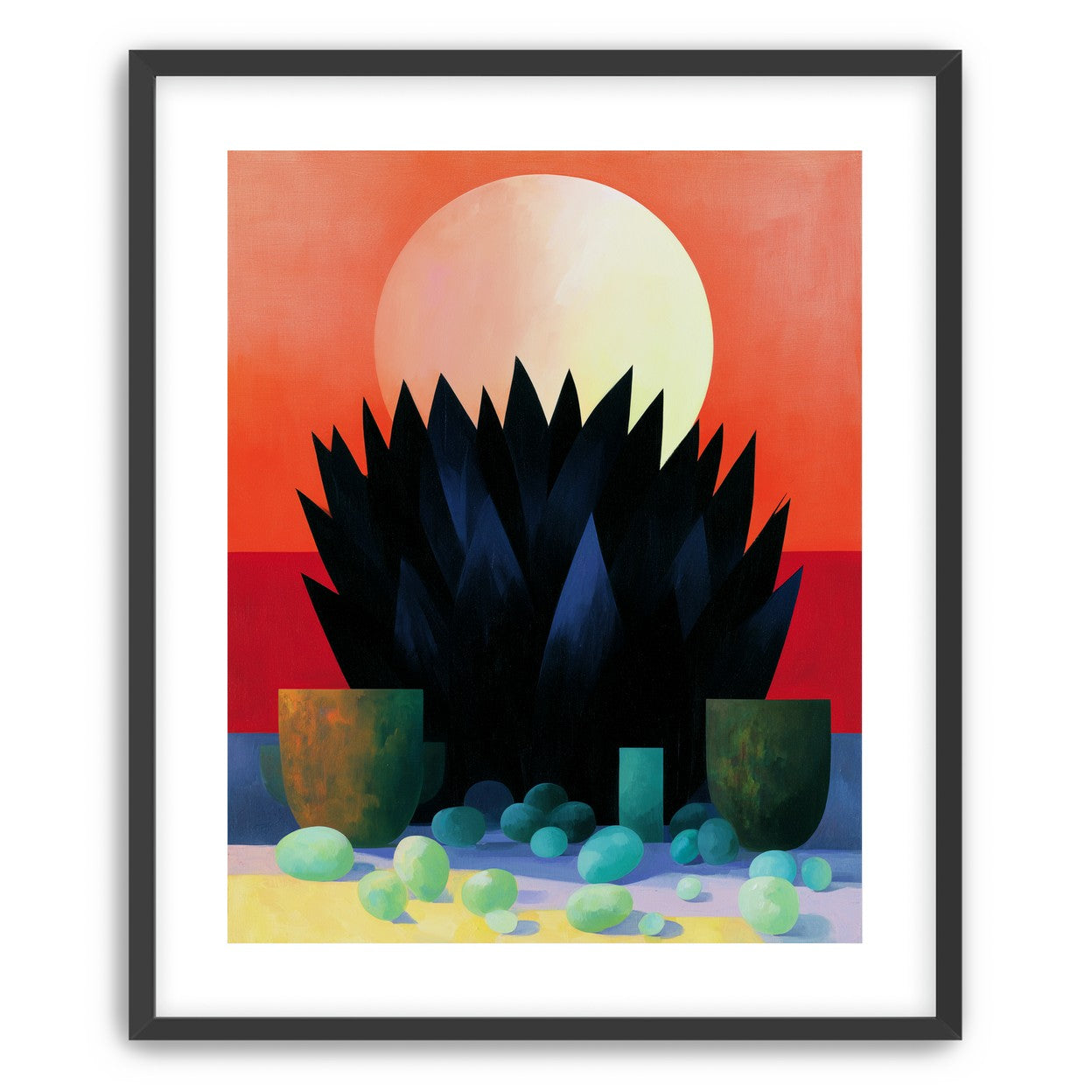 Fruit before the pale sun