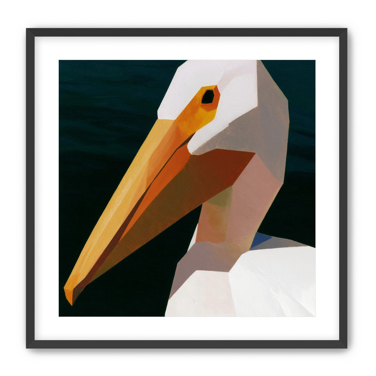 The beak cuts the dark