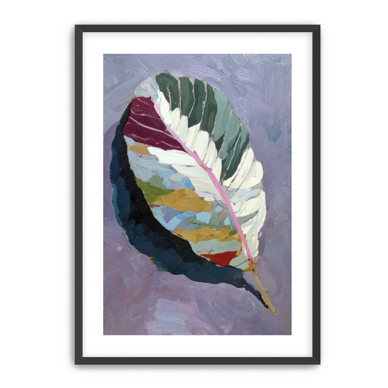 Leaf Form with Divided Color