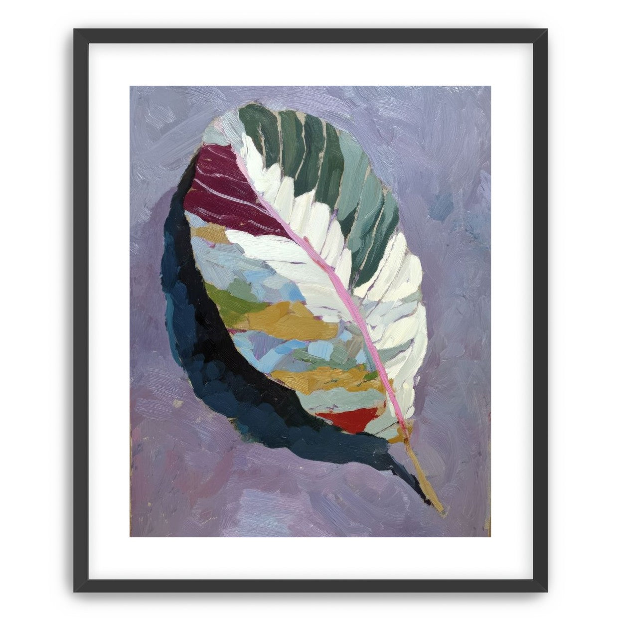 Leaf Form with Divided Color