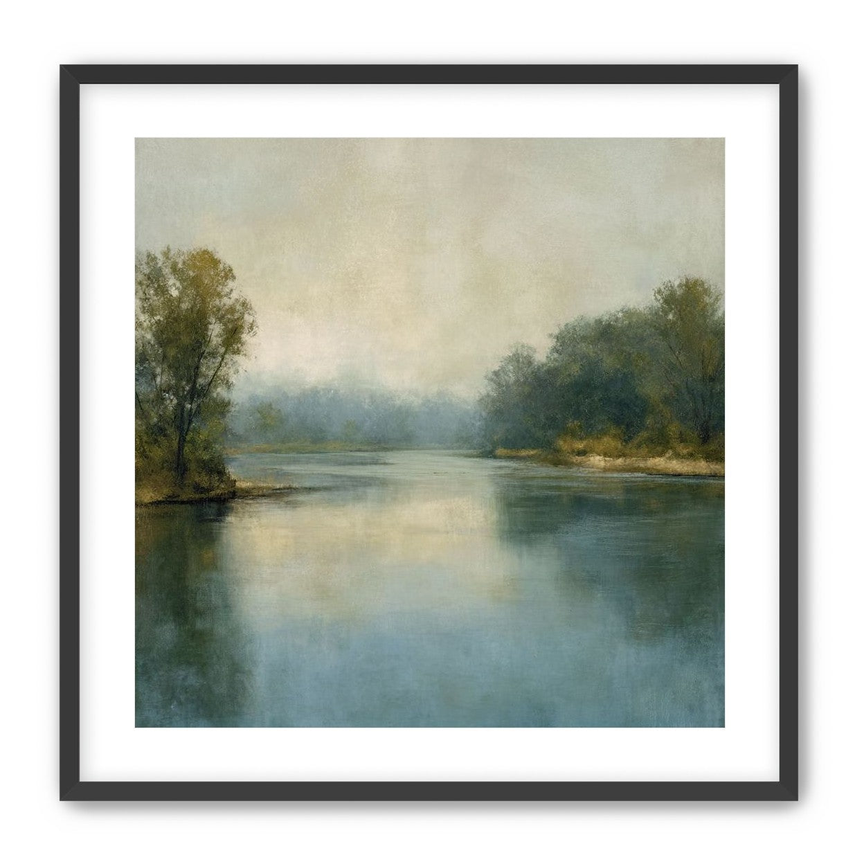 Misty bend in the river