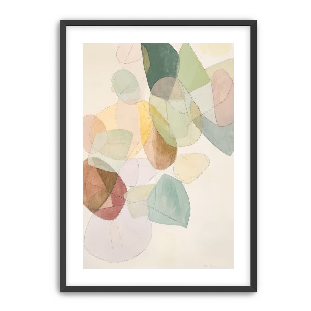 Layered Forms on Paper