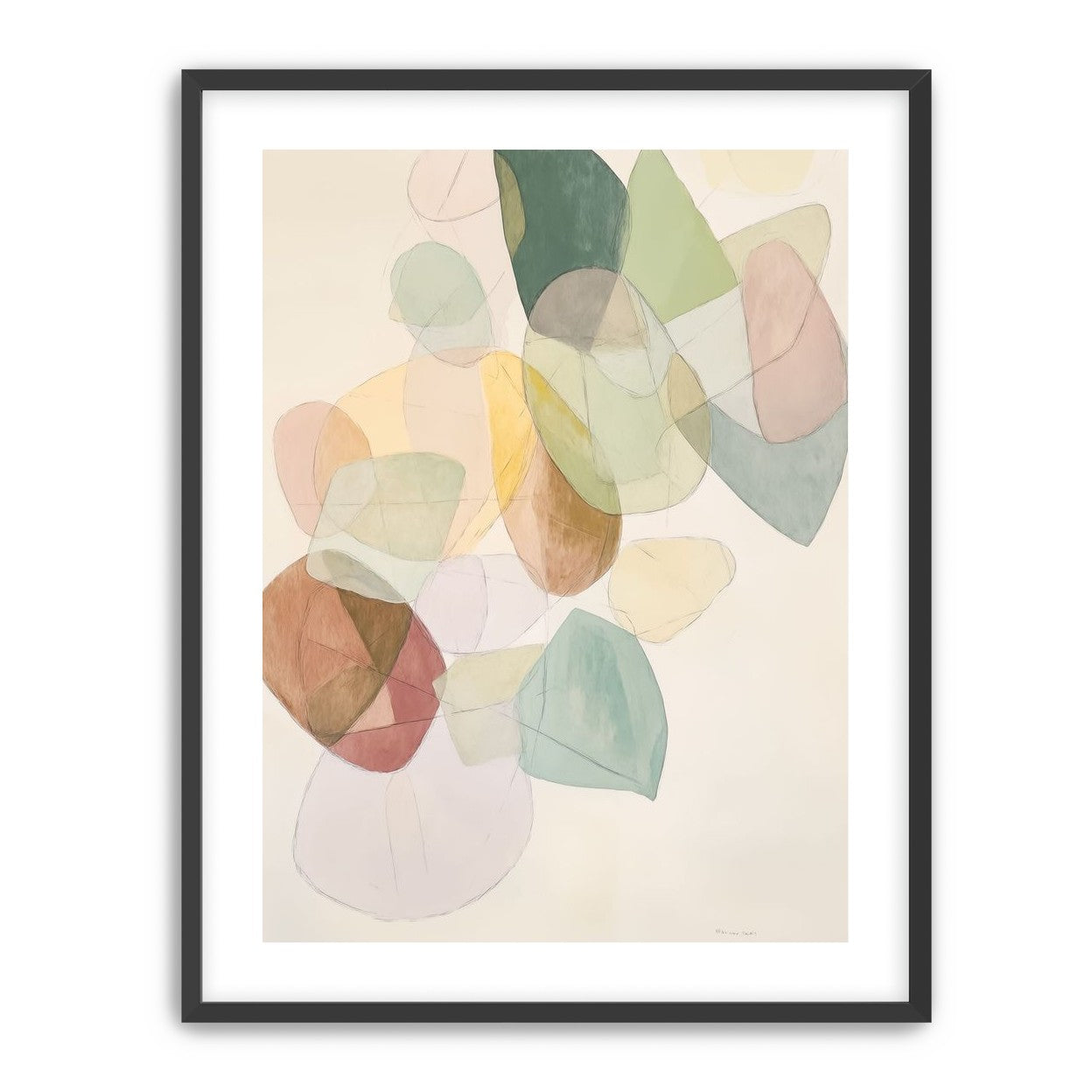 Layered Forms on Paper