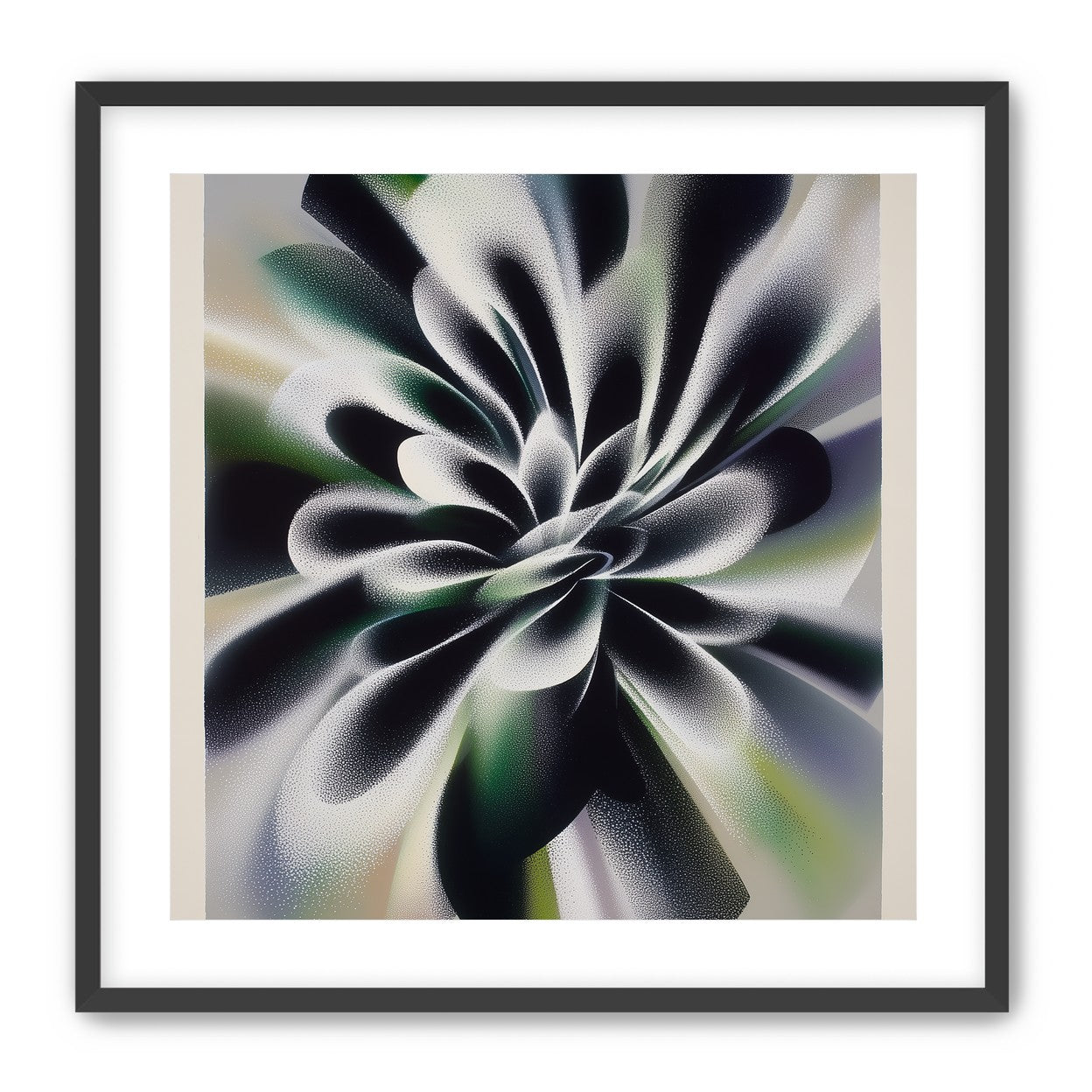 Speckled bloom in motion