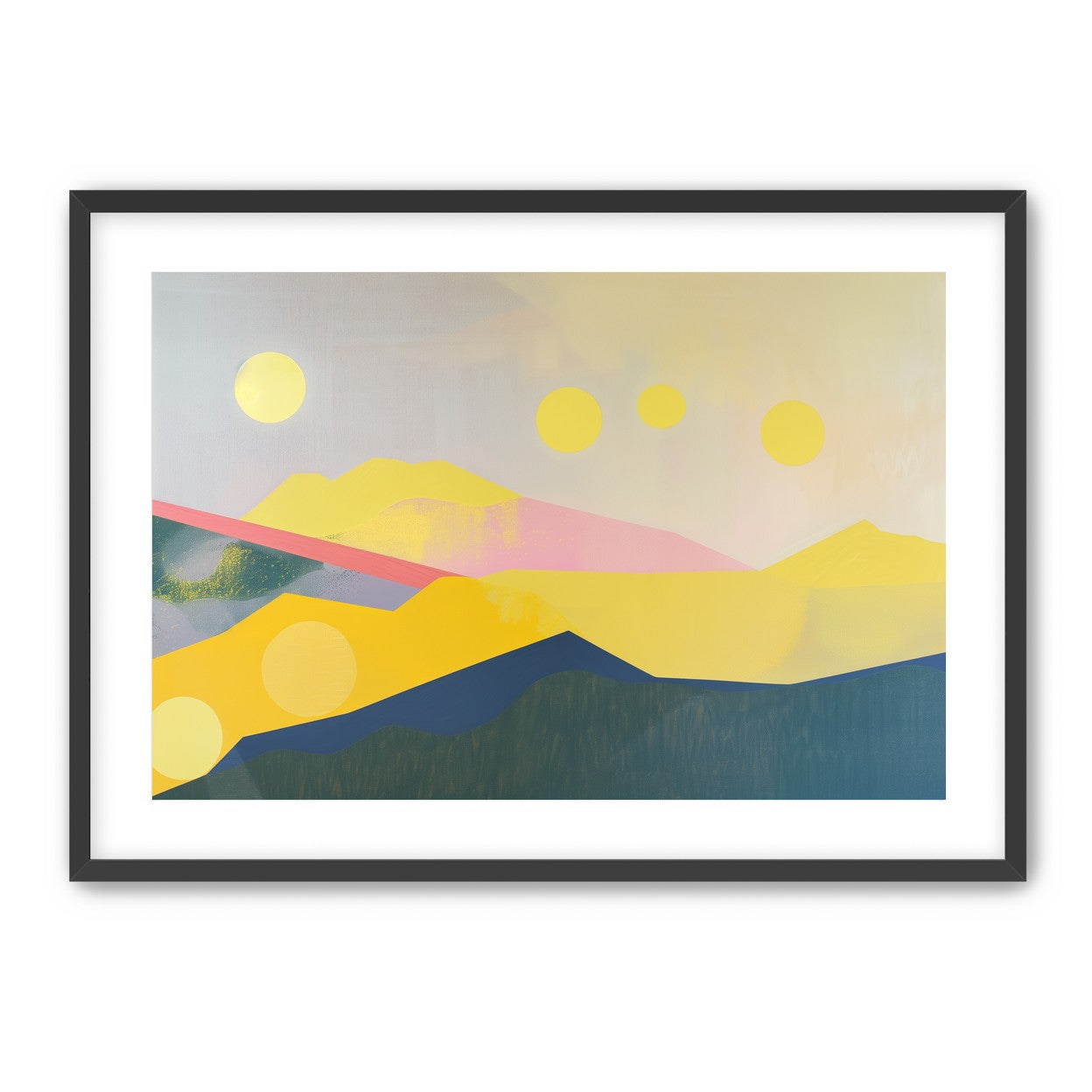 Many suns above the hills