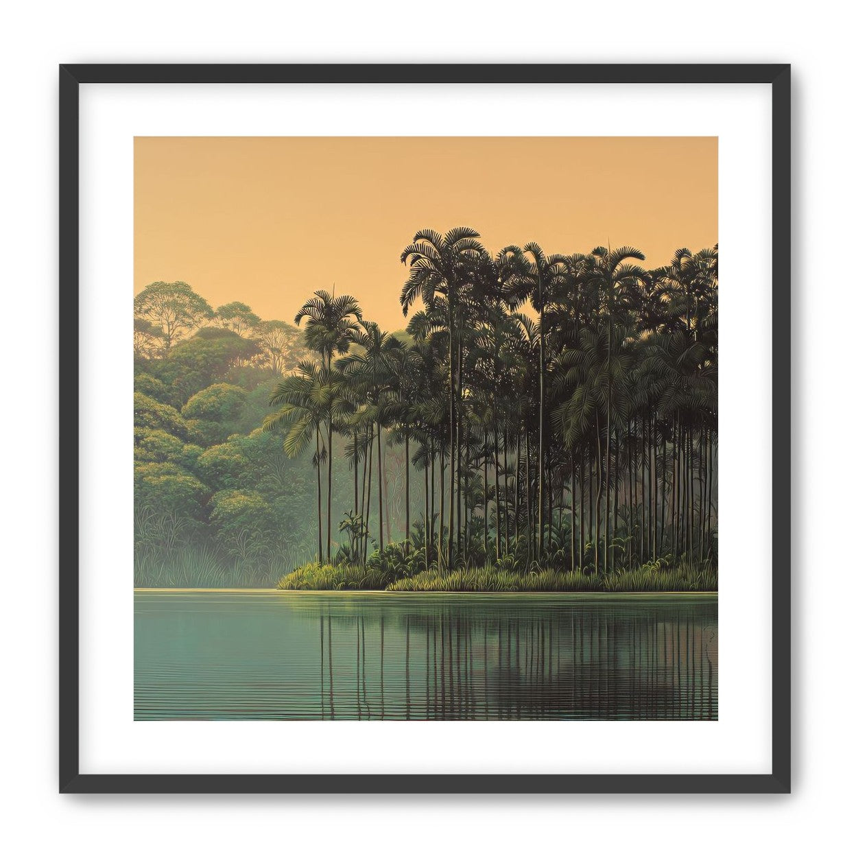 Tall Palms at Water
