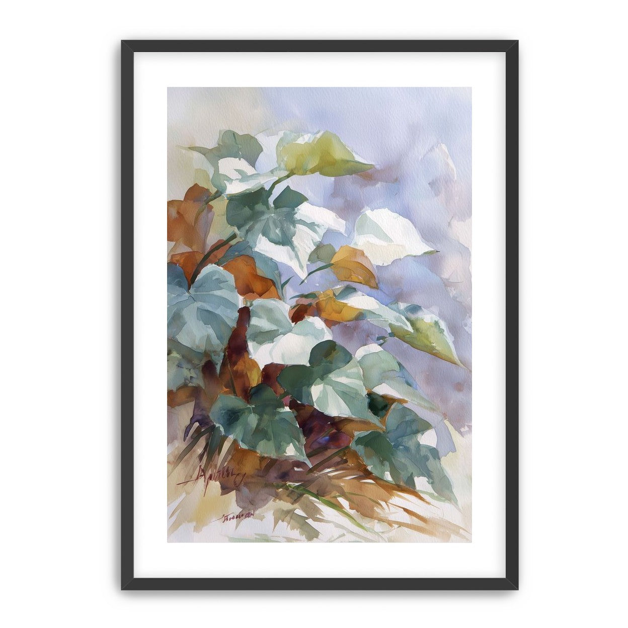 Garden Leaves After Rain