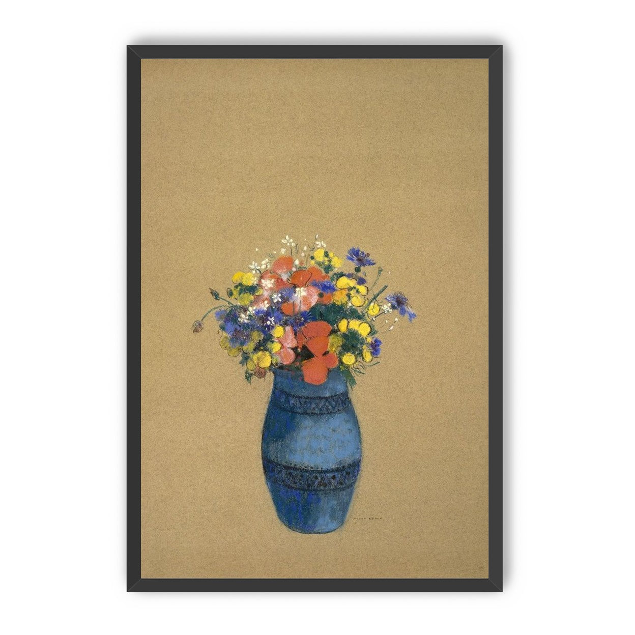 A quiet vase of wildflowers