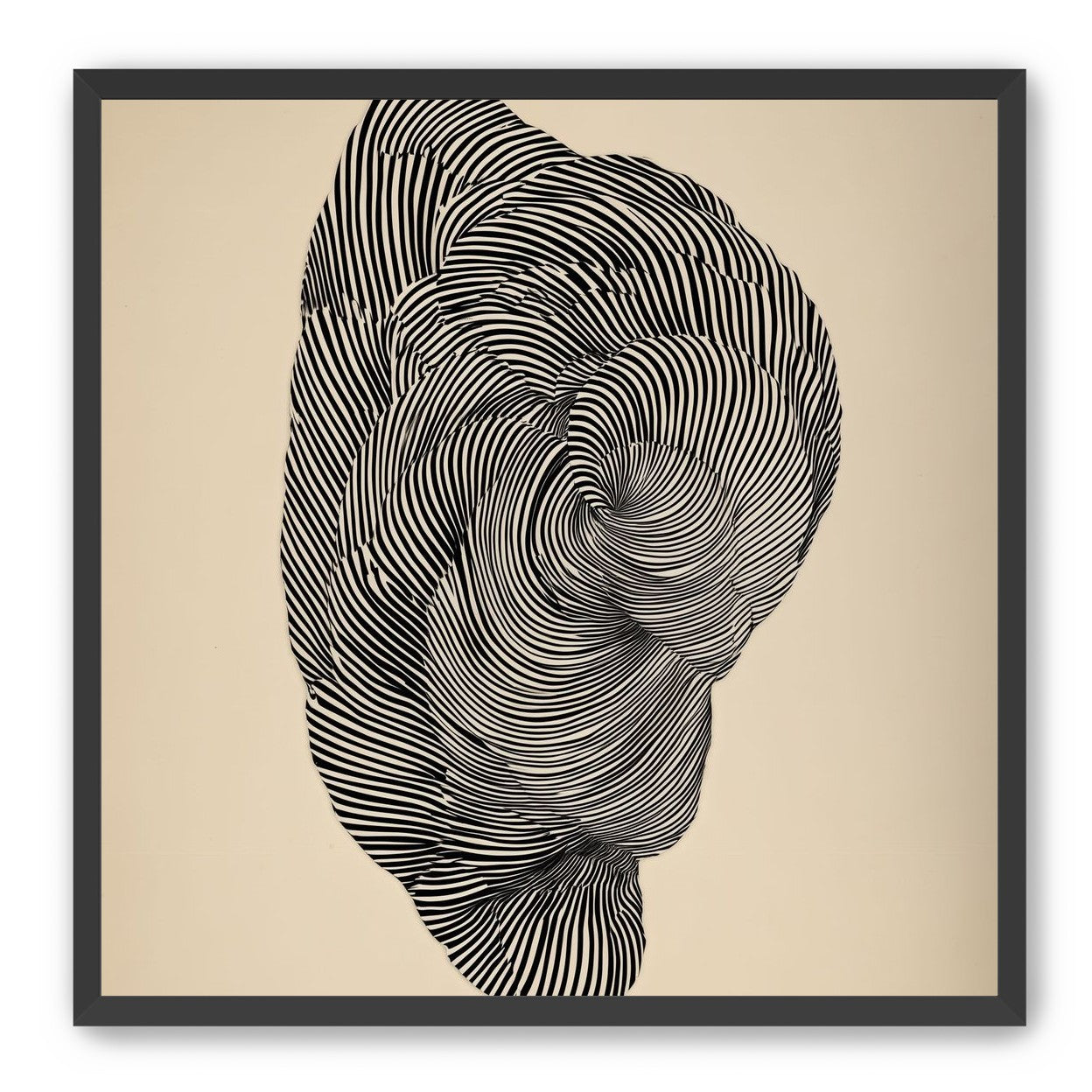 Vortex in a striped head