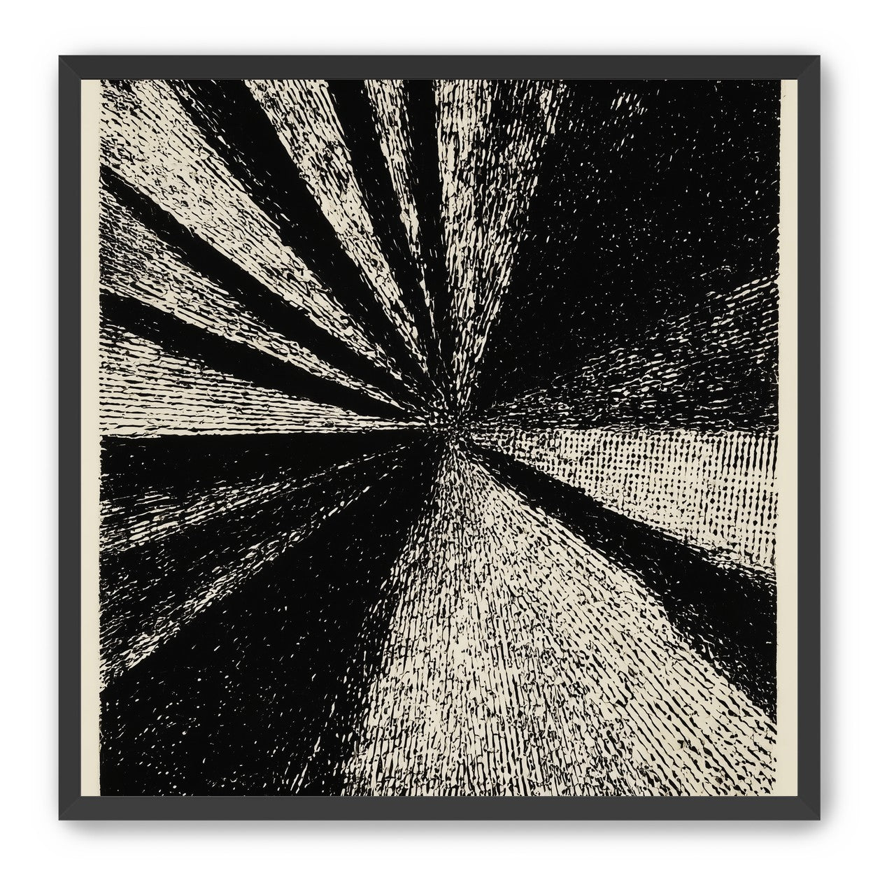 Black rays into grain