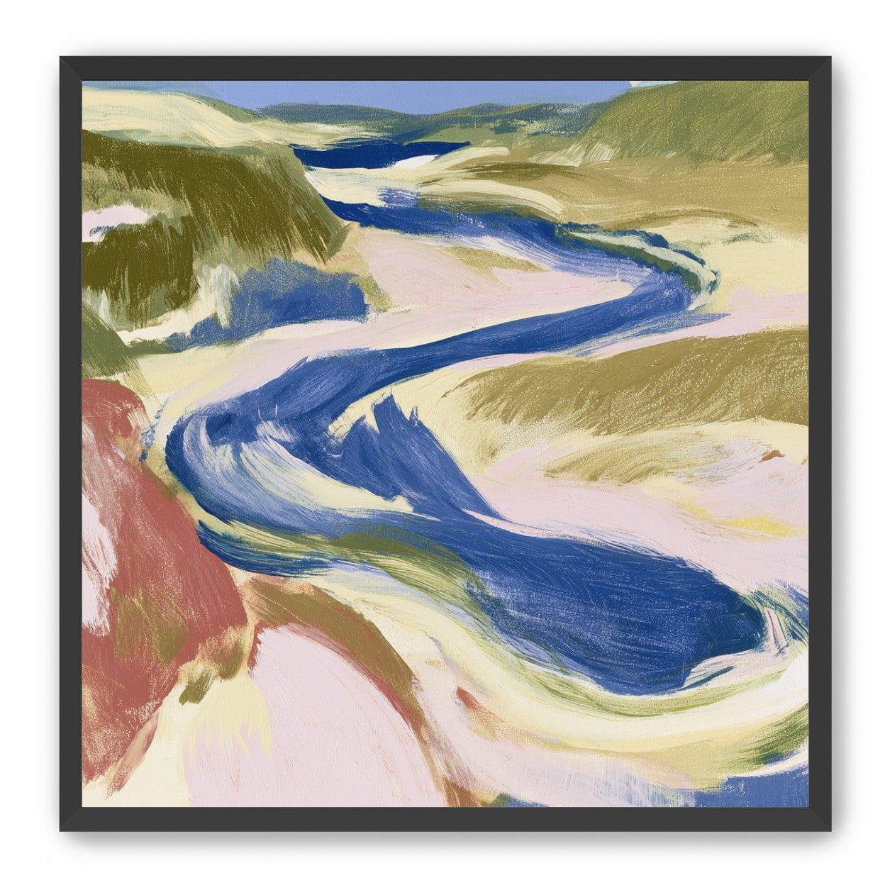 Blue bend through sandbars