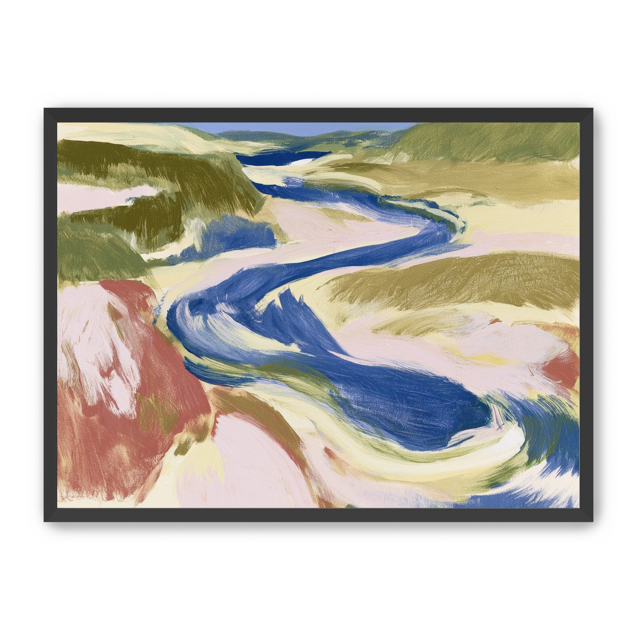 Blue bend through sandbars