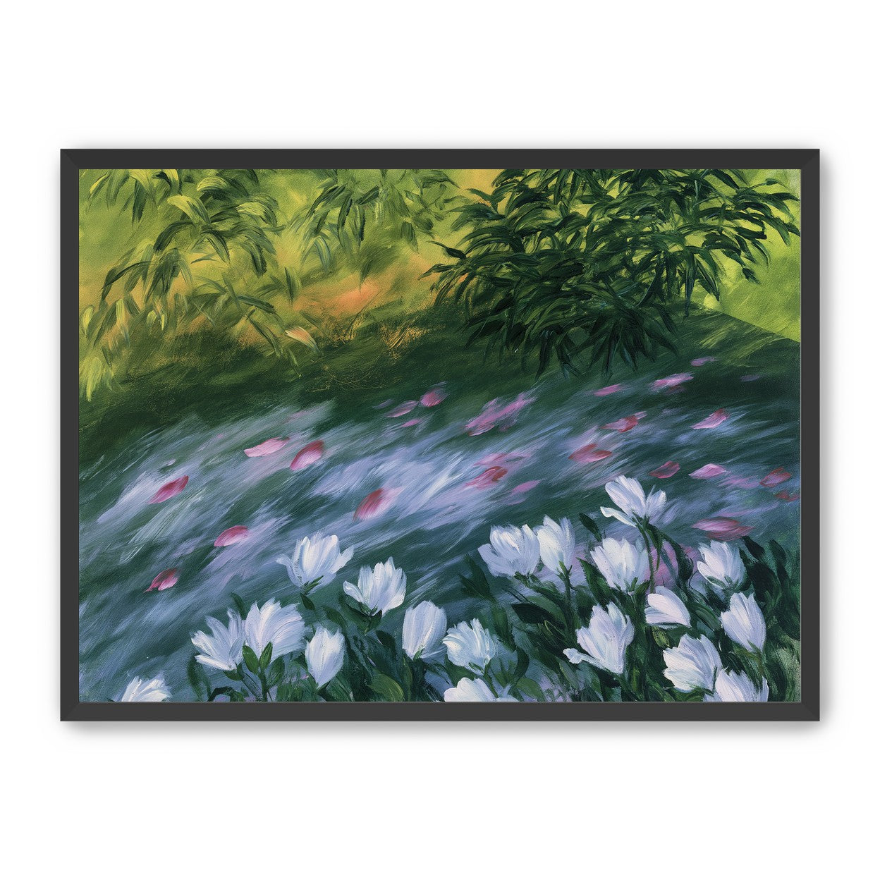 Petals on the streambank