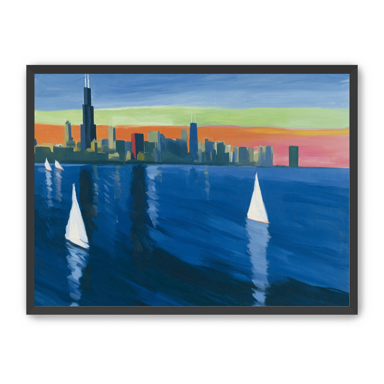 White sails against the skyline