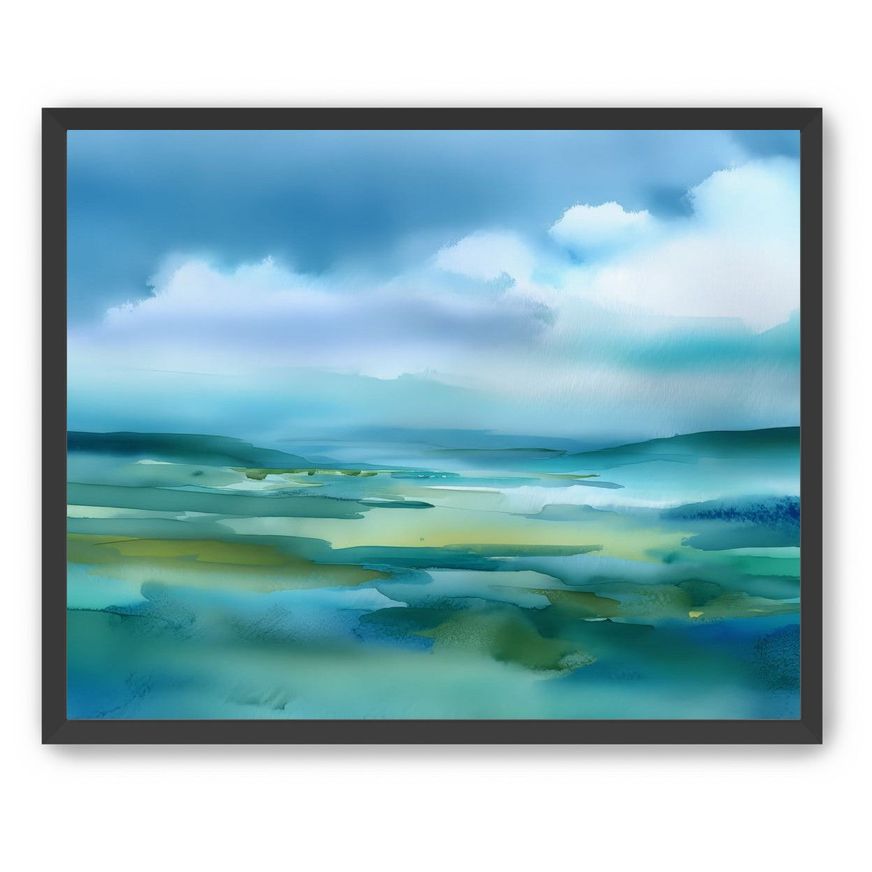 Teal Dissolving into Sky