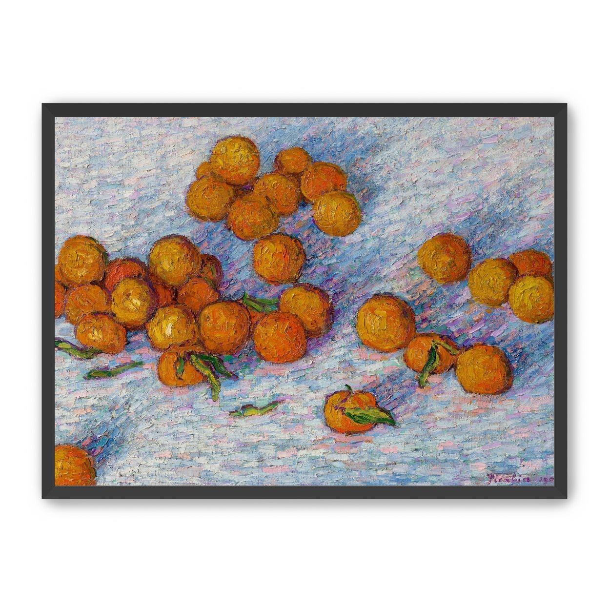 Oranges across the table