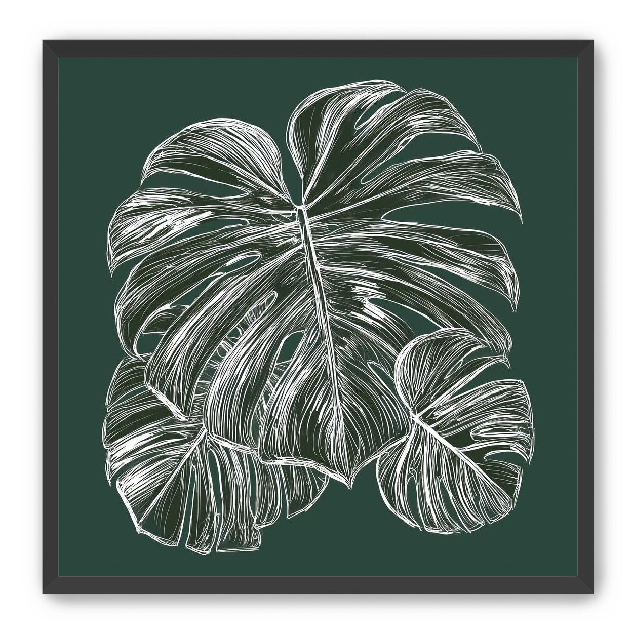 White veins on green field