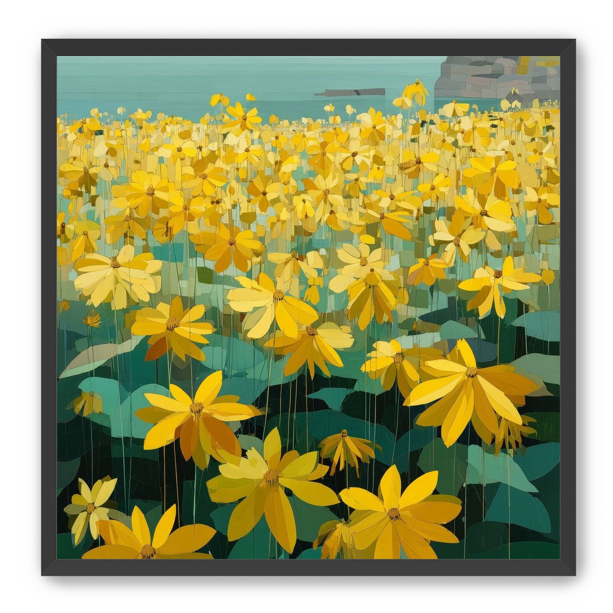Flowers Along the Water