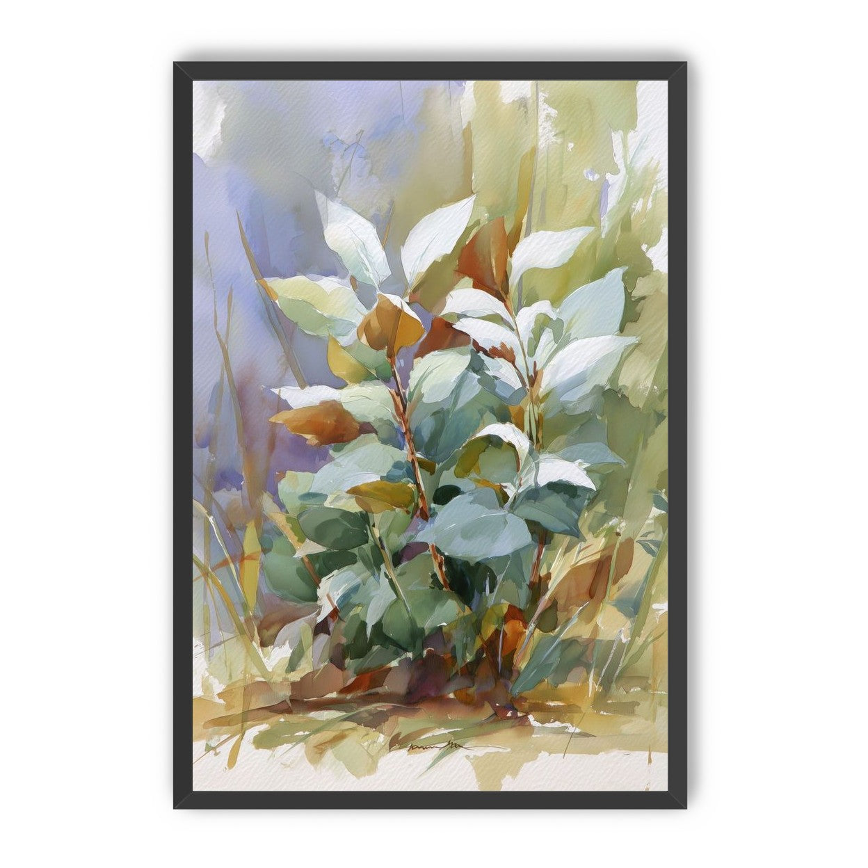 Layered Leaves in Soft Light