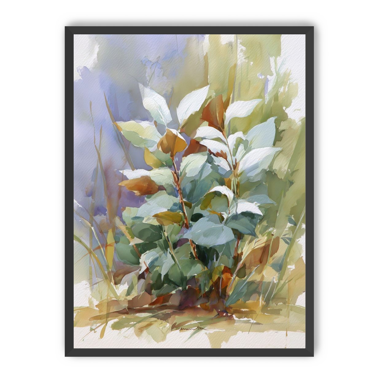 Layered Leaves in Soft Light