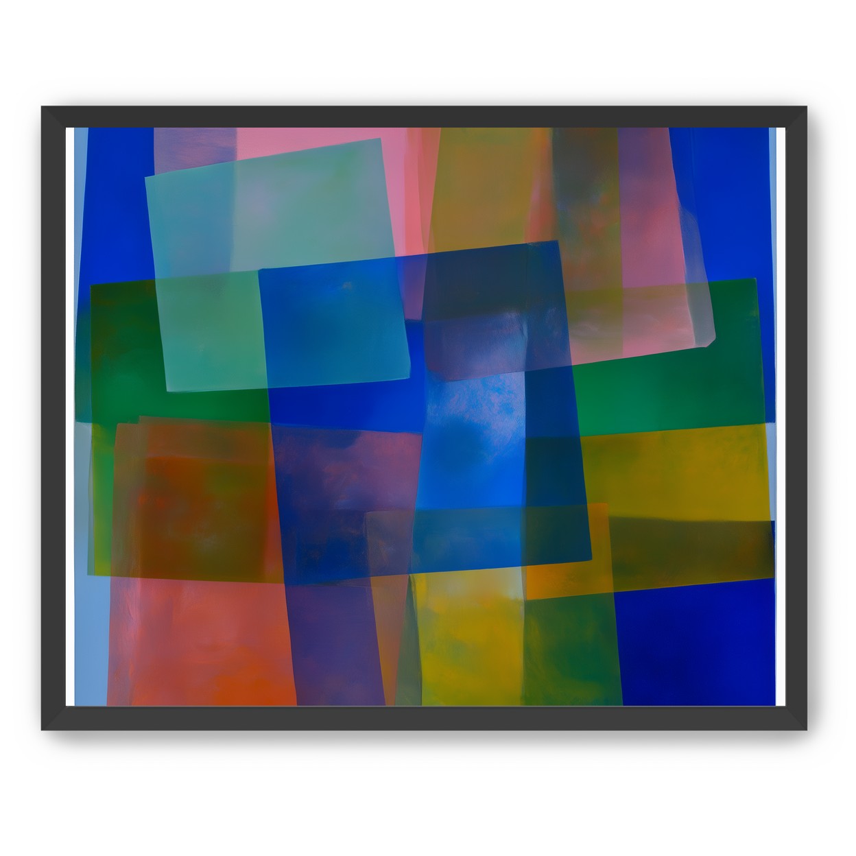 Blue pooling through pink veils
