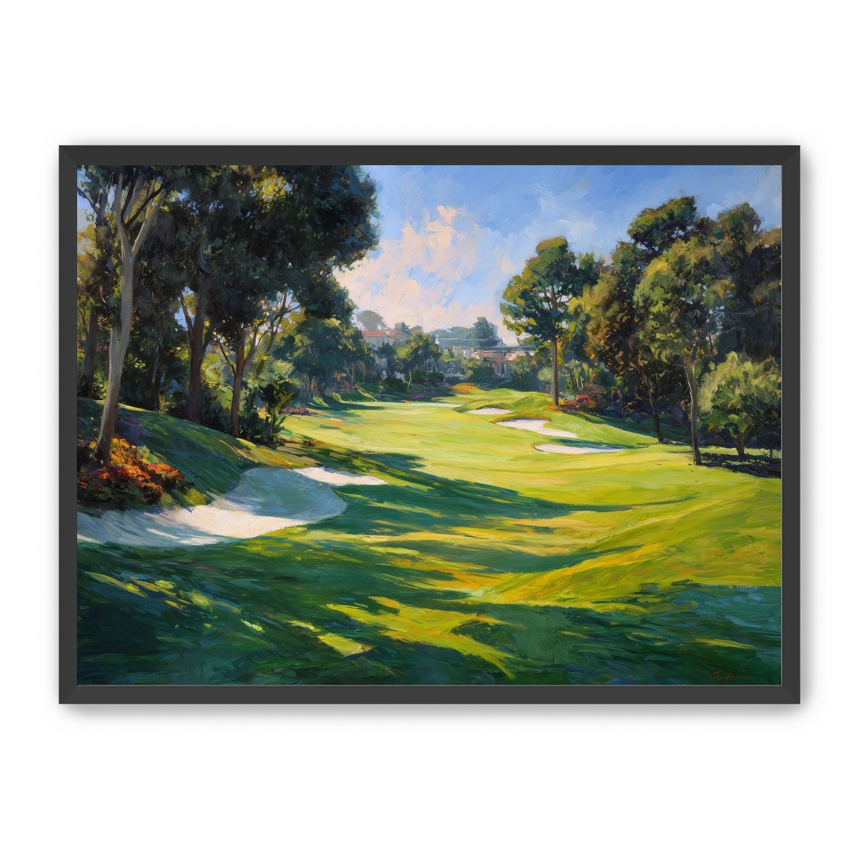 Ocean Haze Over Fairways