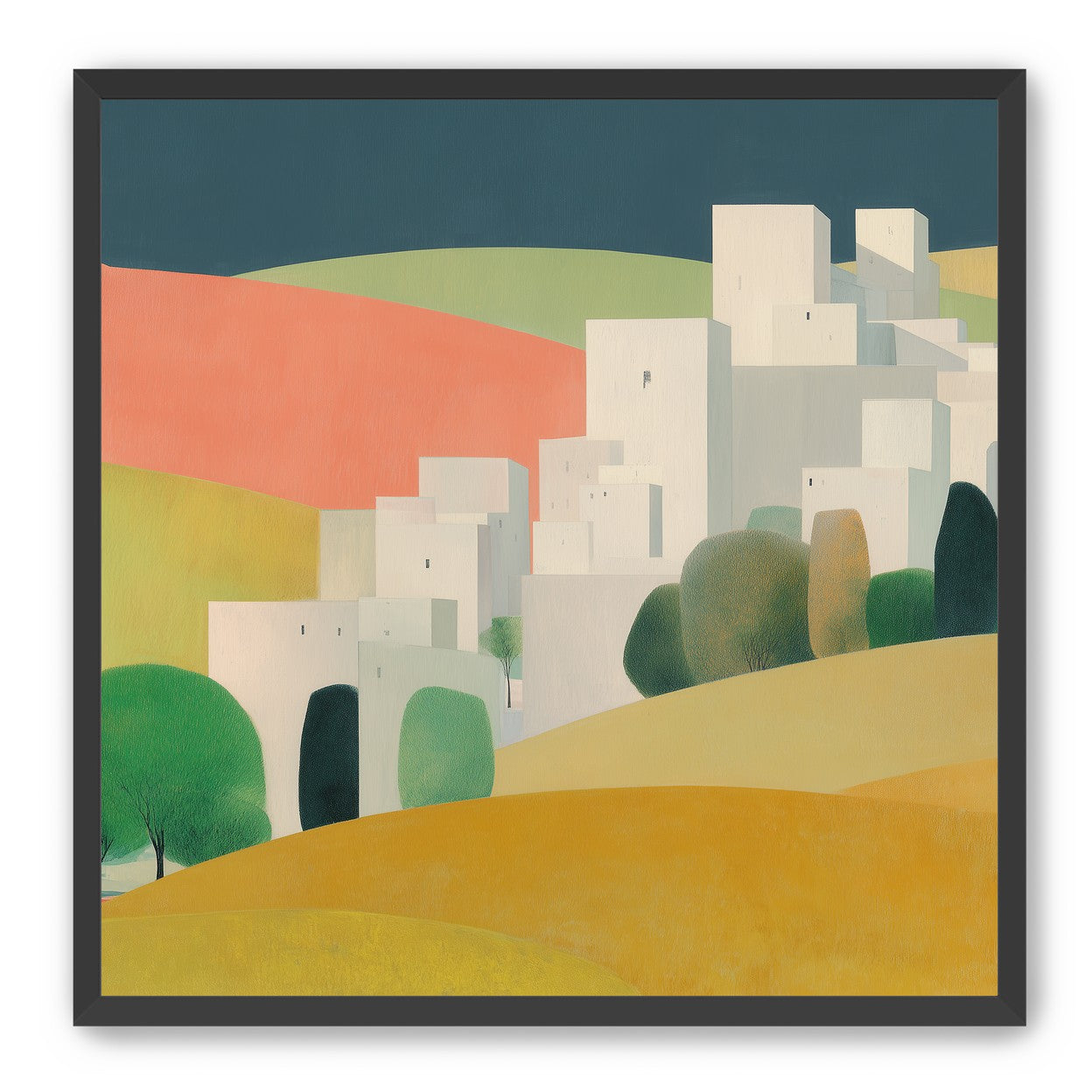 White towers in coral hills