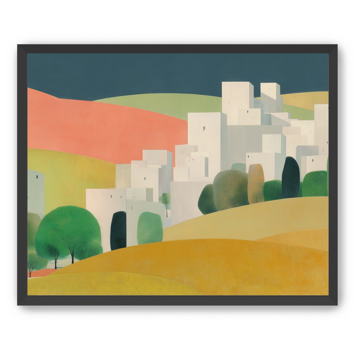 White towers in coral hills