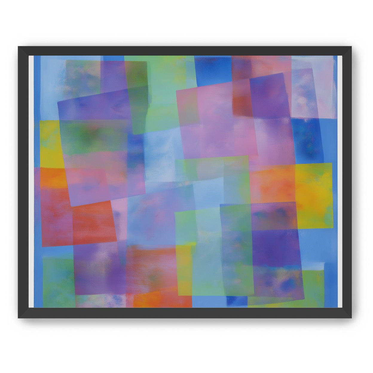 Blue field under shifting pastels