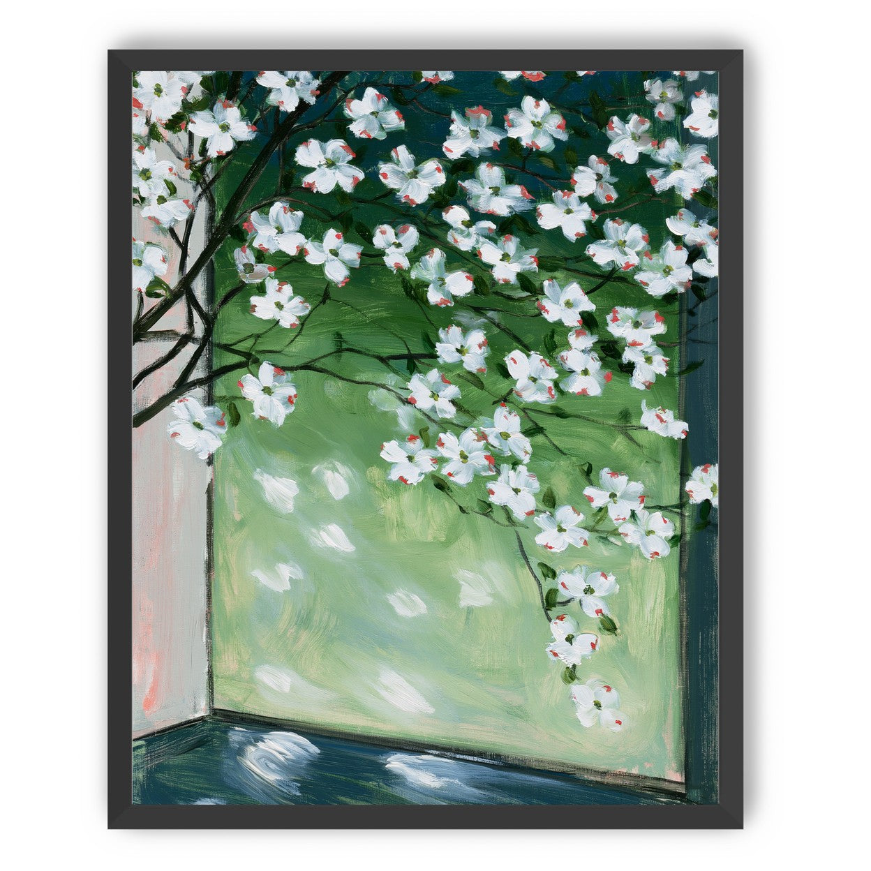 Blossoms at the windowpane