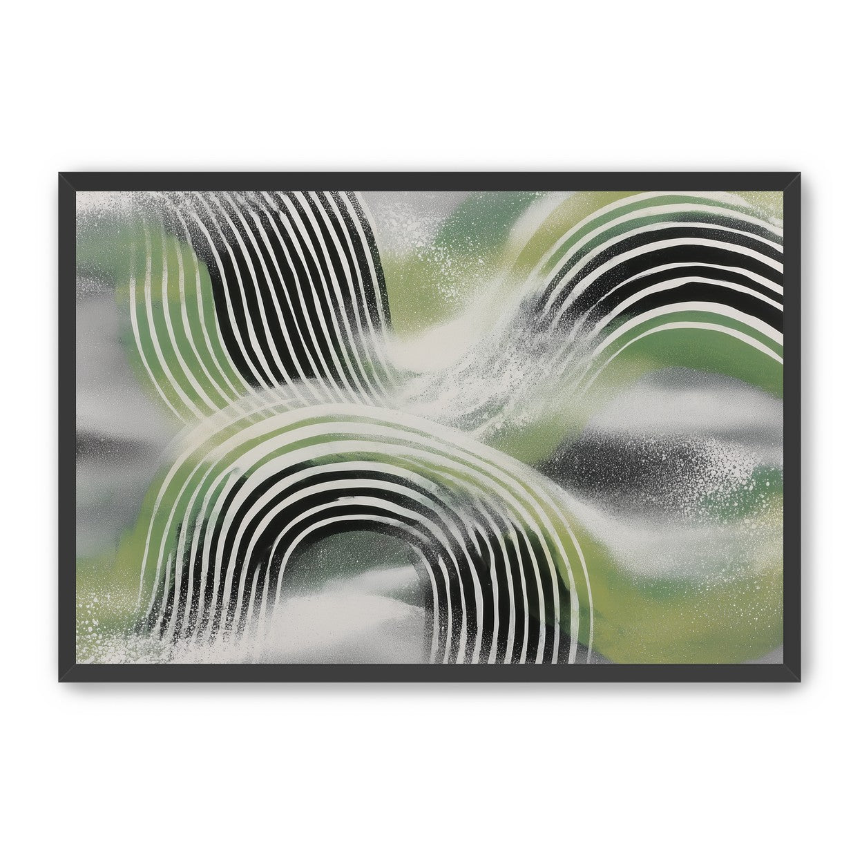 Stripes within the green haze