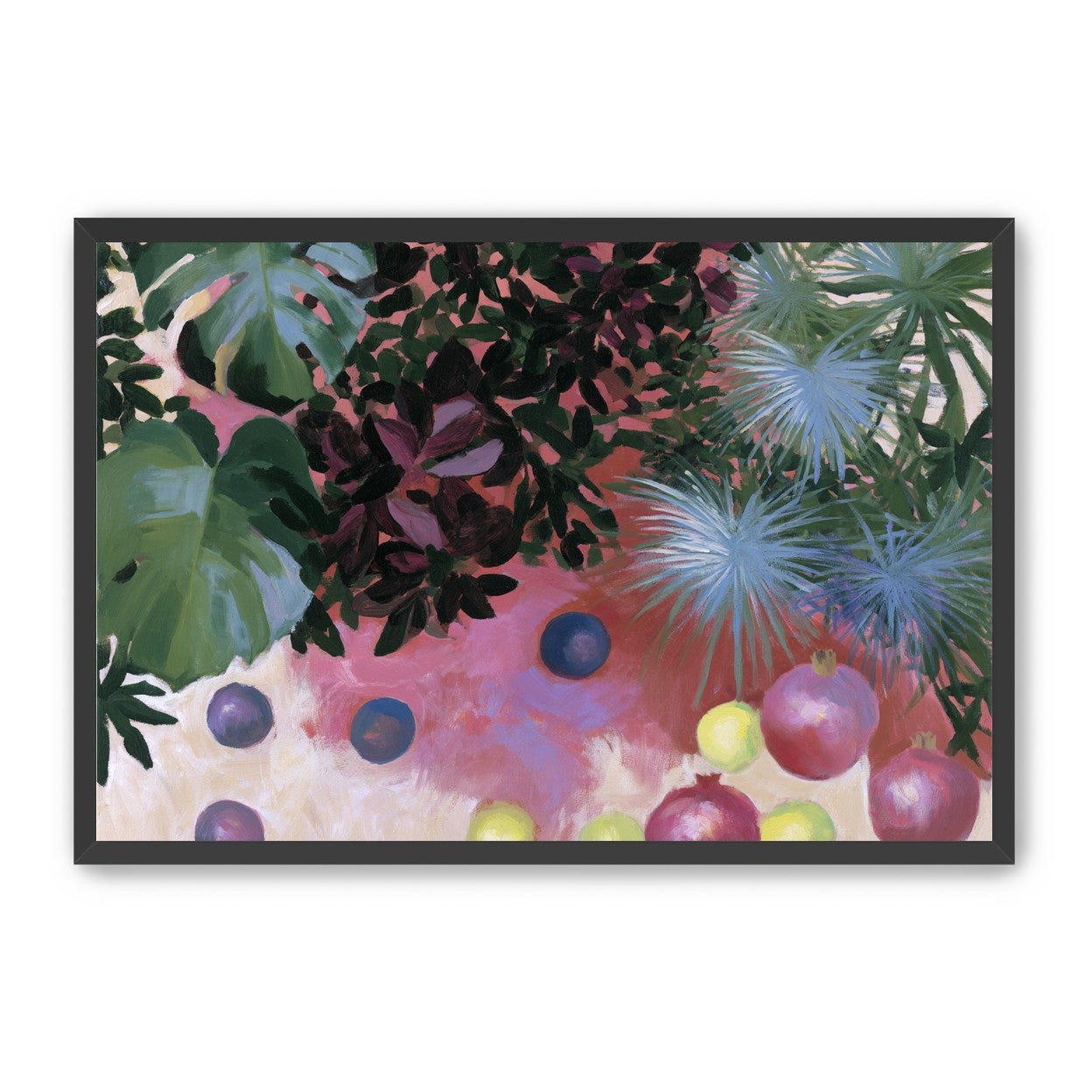 Fruit under heavy leaves