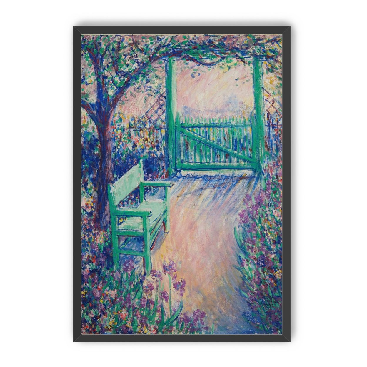 Green chair within the porch