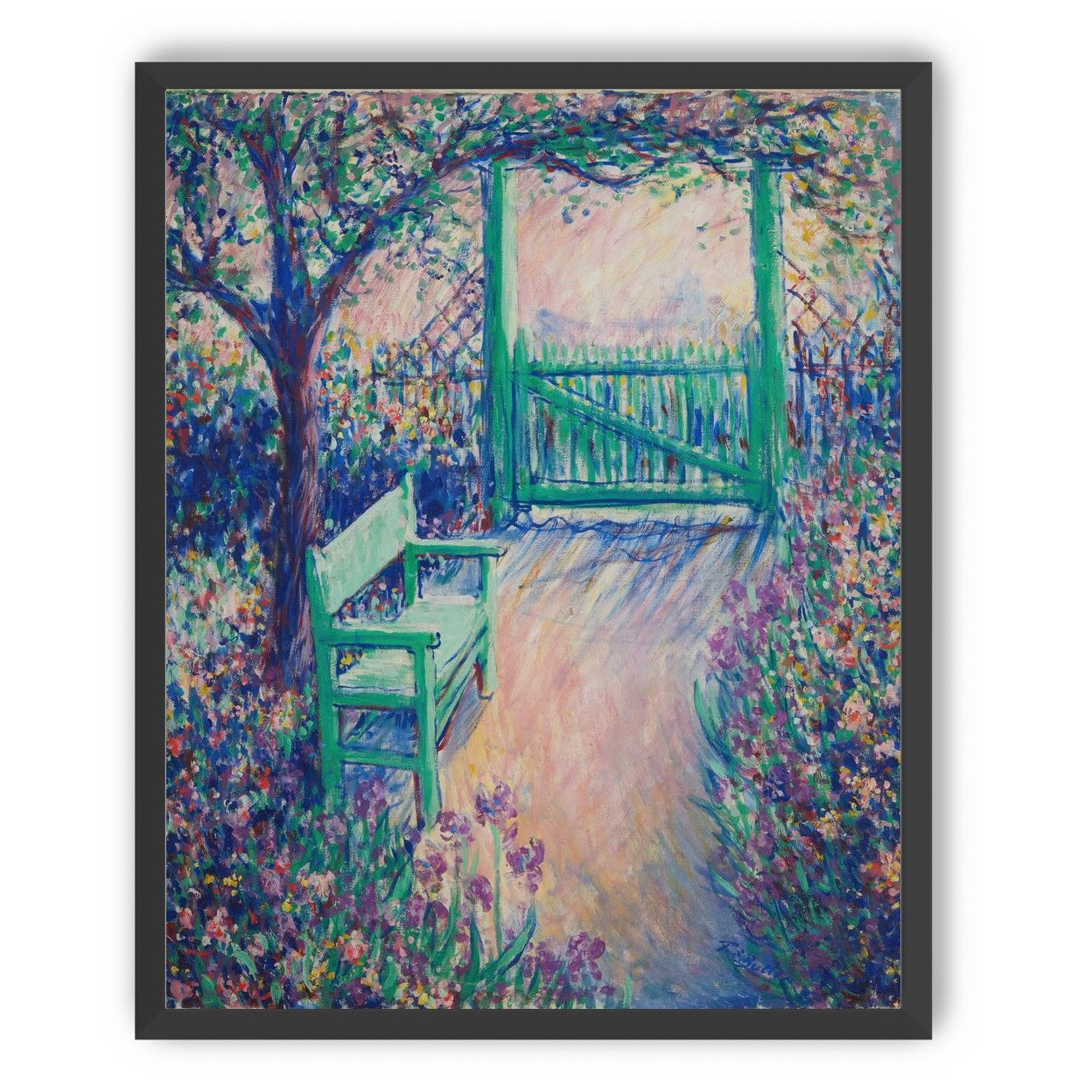 Green chair within the porch