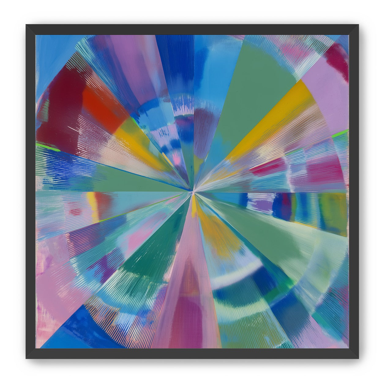 Scraped color at the center