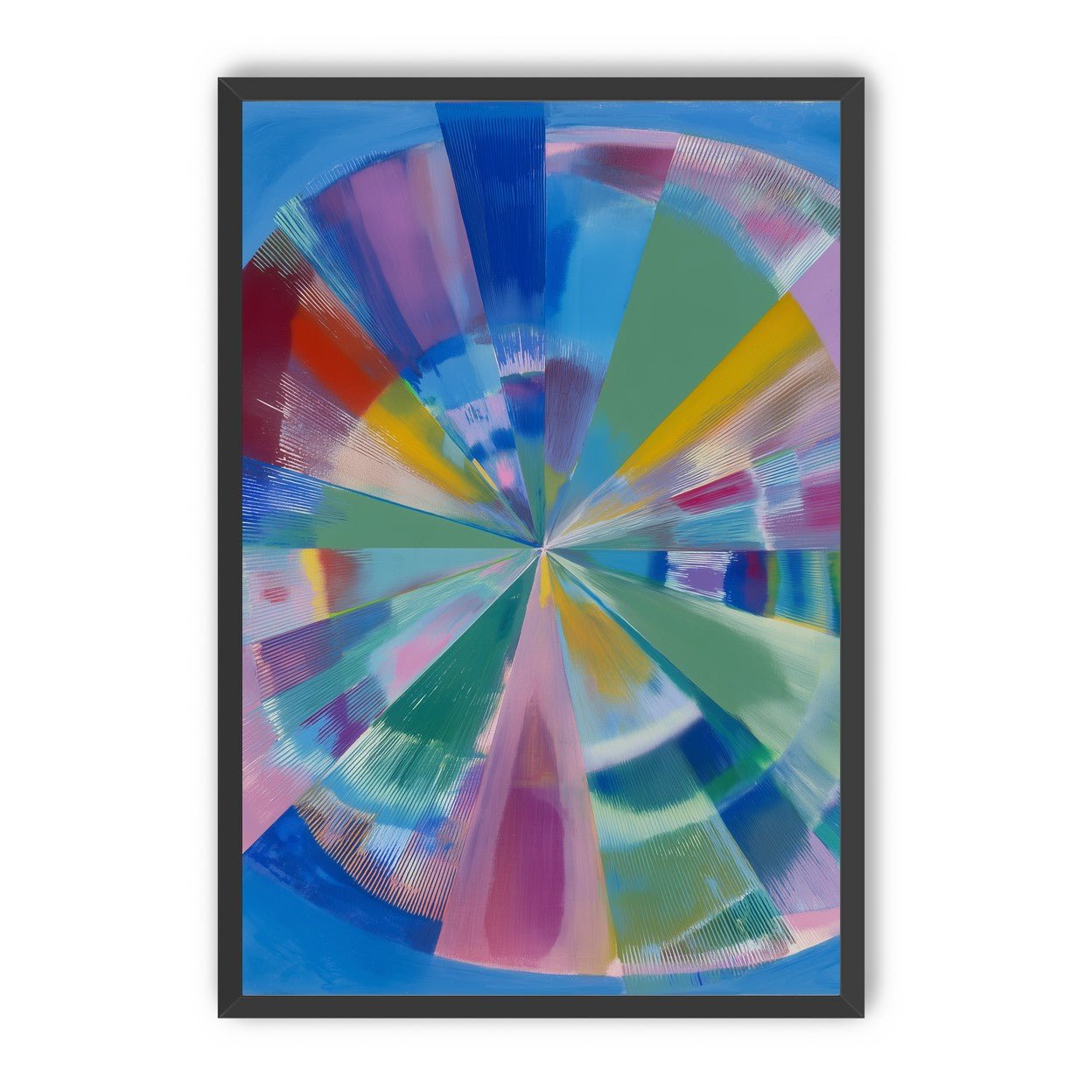 Scraped color at the center
