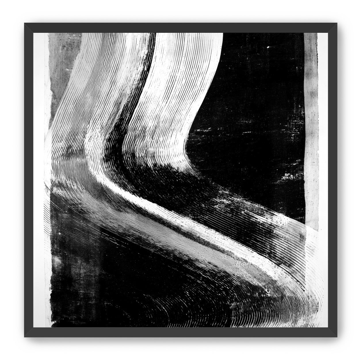 White sweep through black
