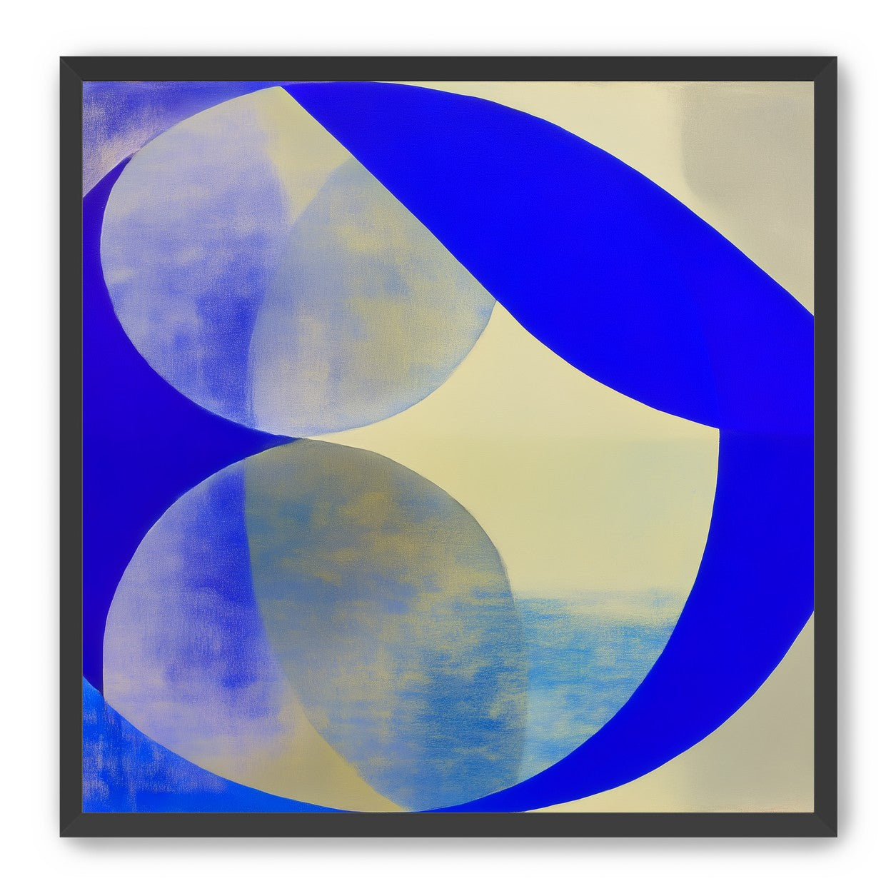 Cobalt loop on beige