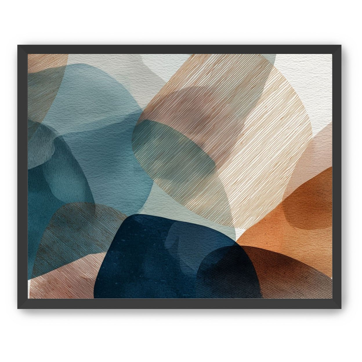 Translucent Ovals with Diagonal Grain