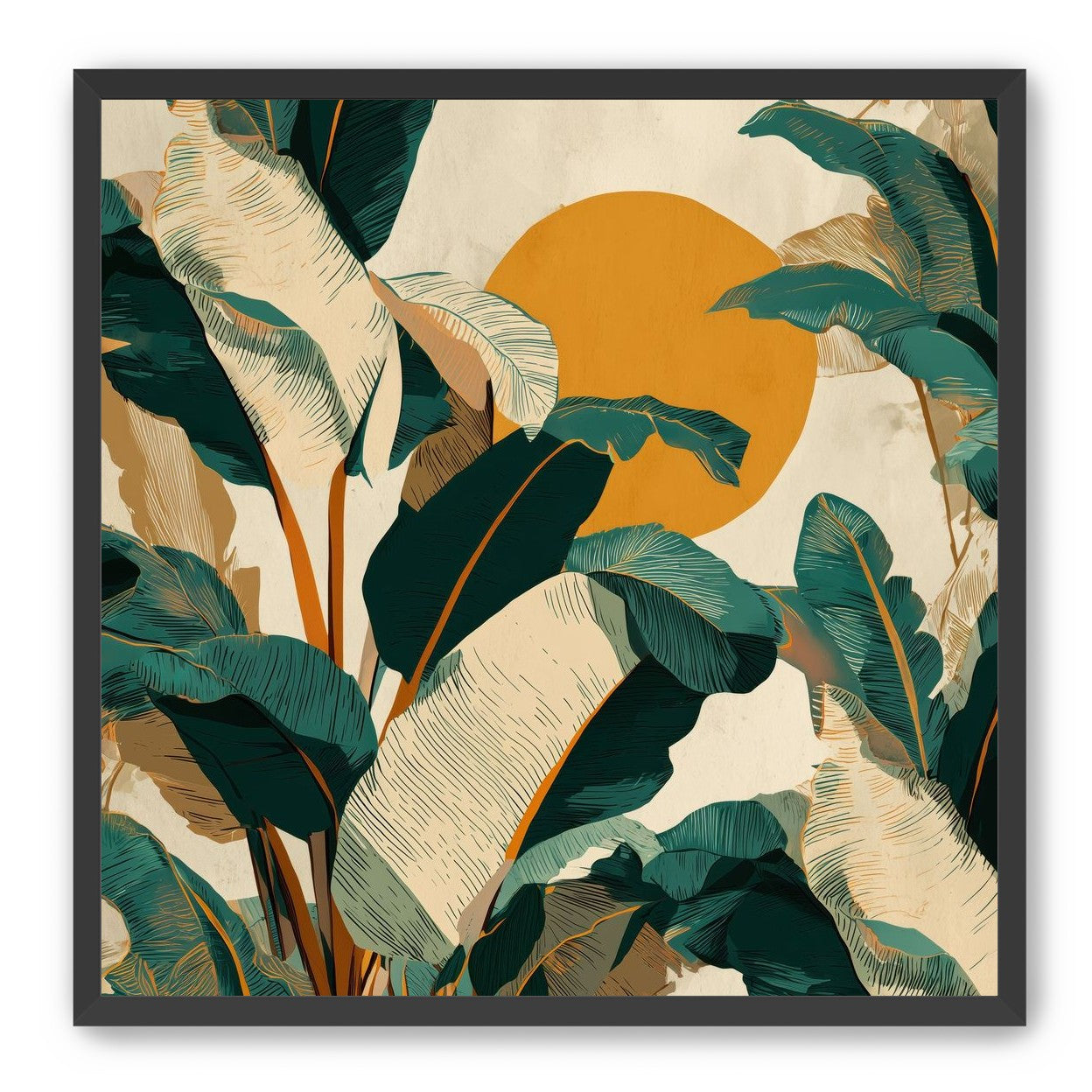 Sun Poking Through the Palms