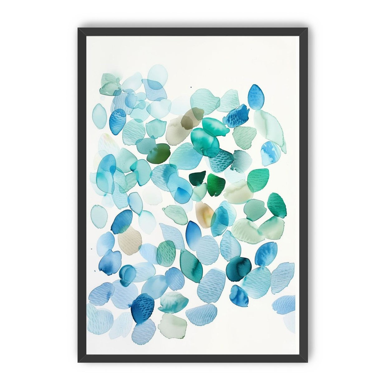 Blue and Green Petal Forms