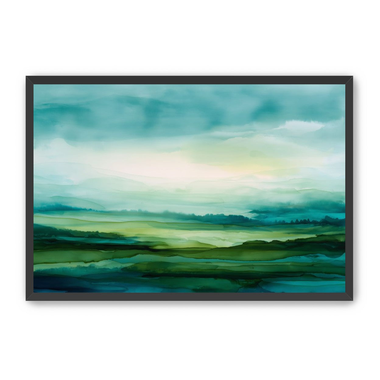 Emerald Bleeding into Teal