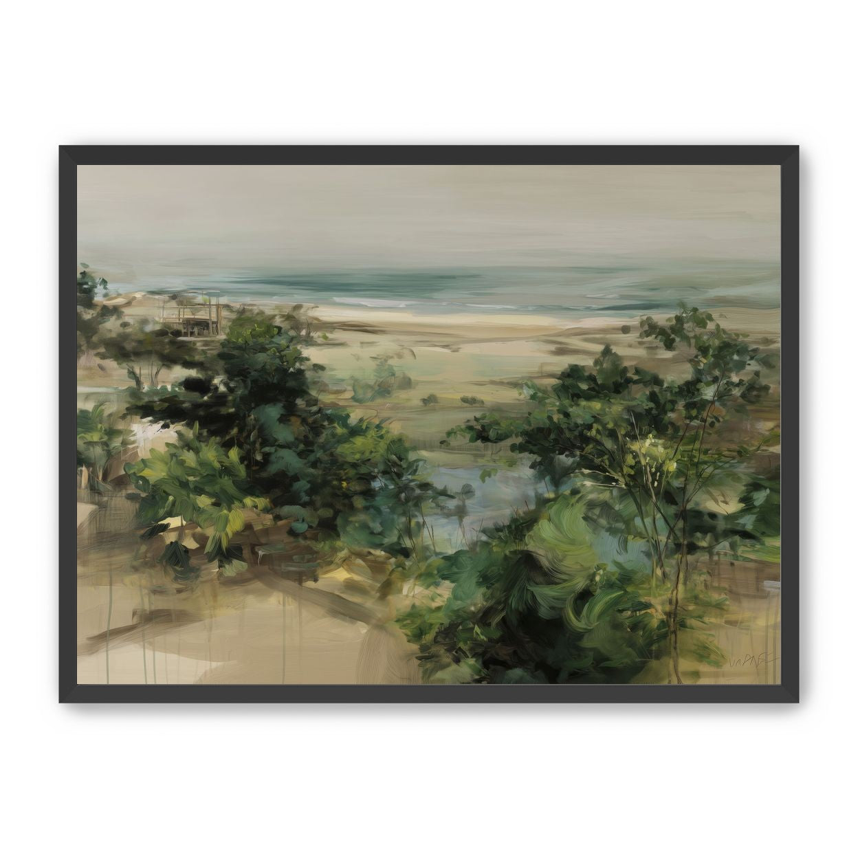 Coastal Dunes with Trees