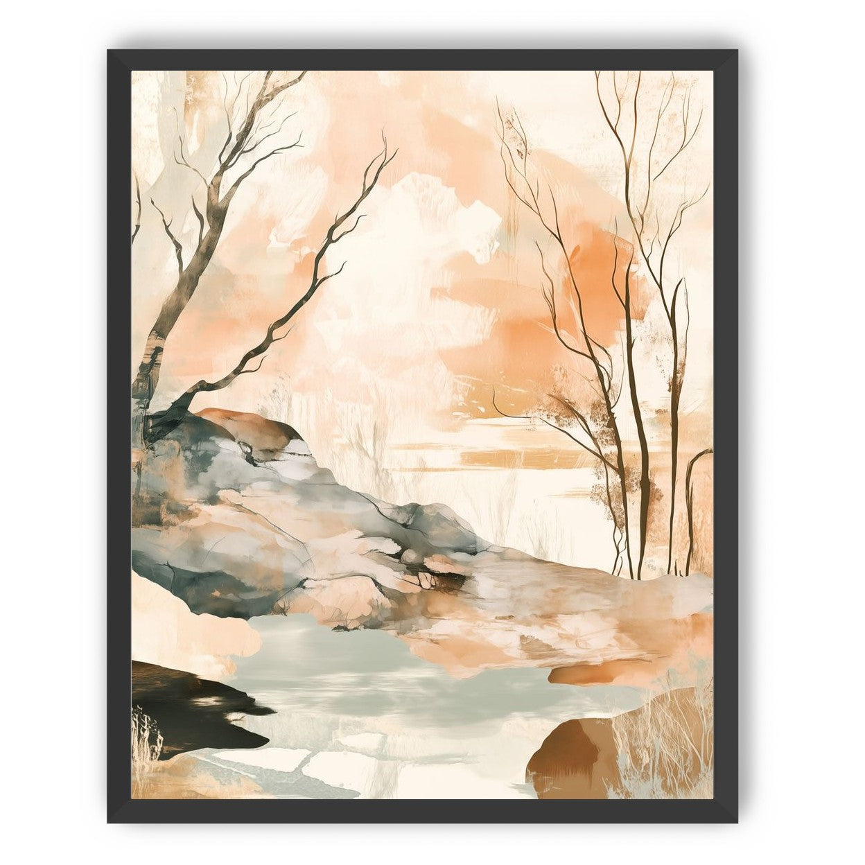 Ink Wash Over Stone Texture