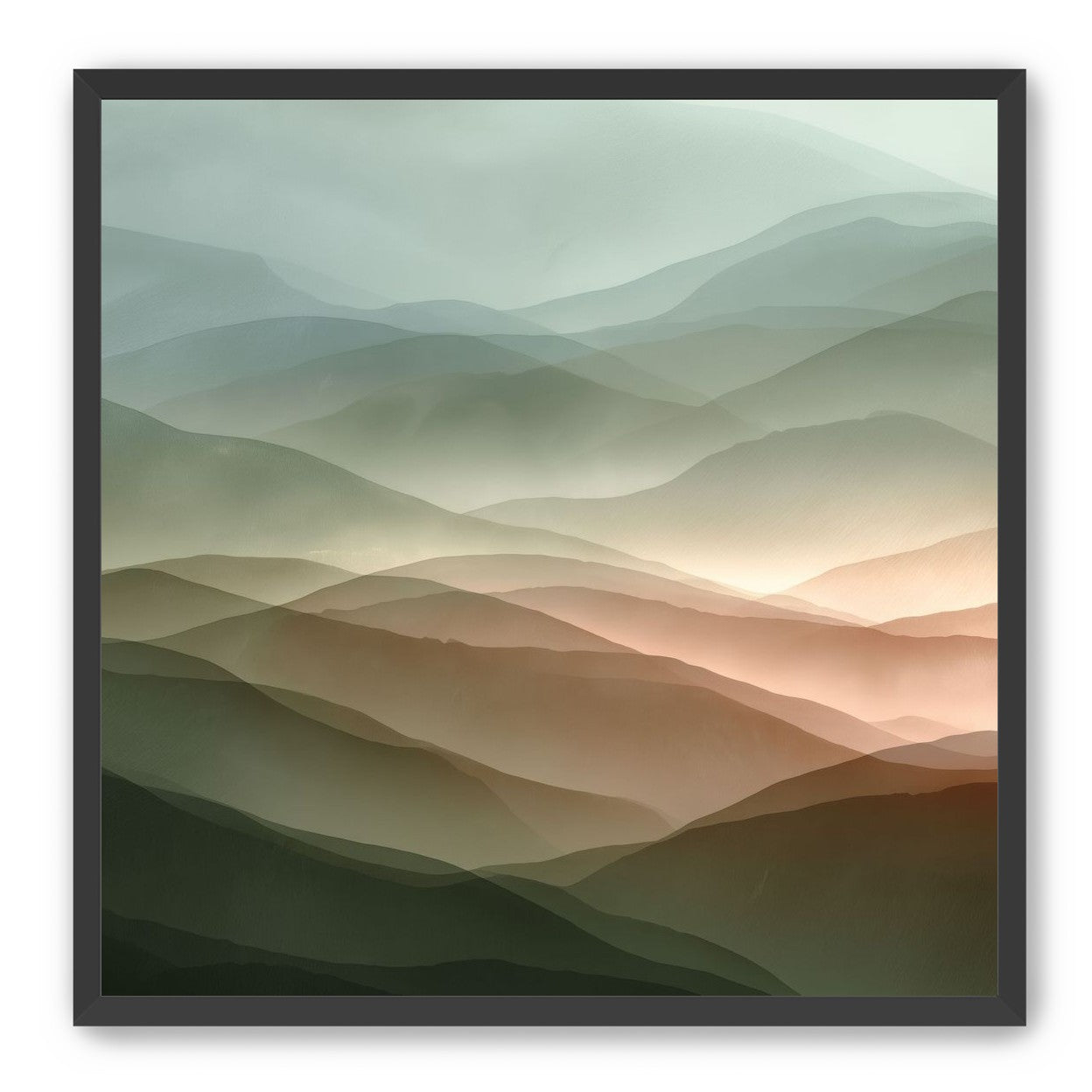 Mountains in Haze