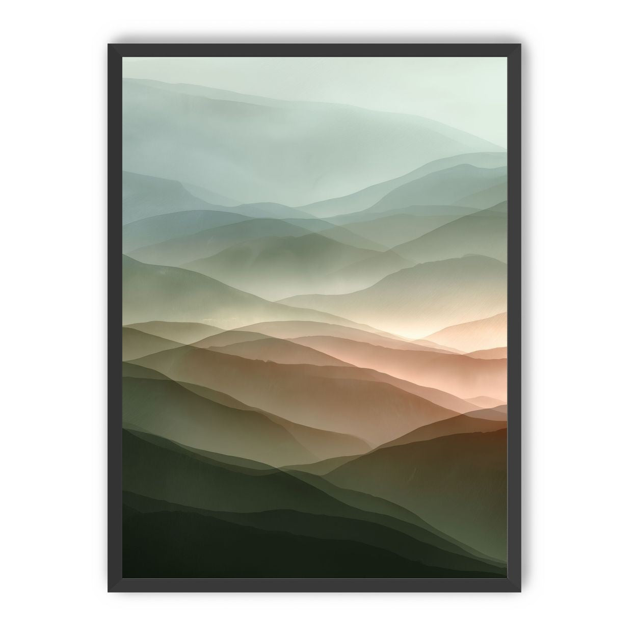 Mountains in Haze
